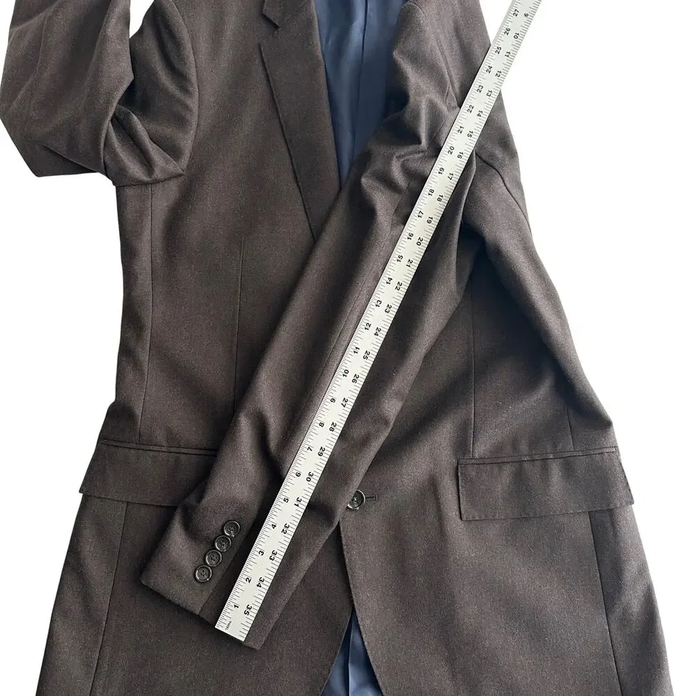 J‎ Crew NWT Ludlow 100% Italian Wool Slim Fit Heathered Navy Blazer Jacket 40 L